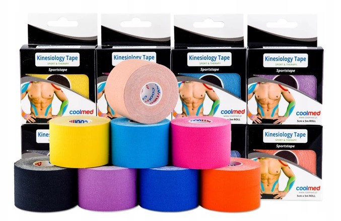 Кинезио тейп Kinesiology Tape 5 см × 5 м, Цвет - фото 1 - id-p108664863