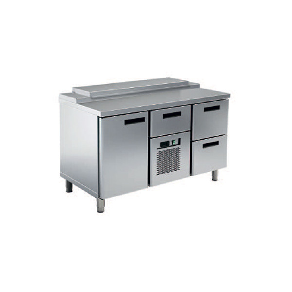 Стол Холодильный Саладетта Trsg 22 1350X700X850 (6 Гастроемокстей 1/6), 4 Ящика