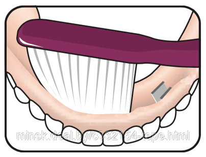 Зубная щетка ТеРе Denture Care . Для ухода за протезами, не травмирует протез - фото 4 - id-p105457435