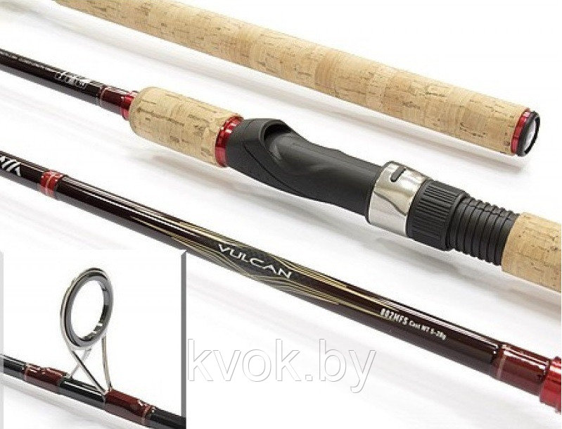 Спиннинг DAIWA Vulcan-AR VL-702 MLFS 2.13 м, тест: 5-15 гр - фото 7 - id-p105525309