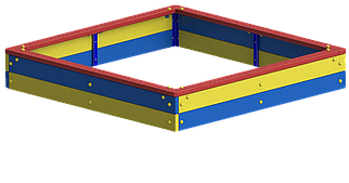 EDIO-201.2 Песочница средняя деревянная