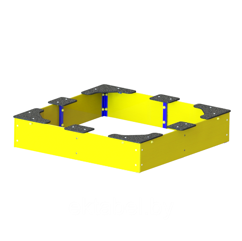 EDIO-203.2 Песочница c угловыми сиденьями фанерная средняя