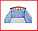 FE10110 Бортик защитный в кроватку "Гамачки" 43х360 см, бампер, Фан Экотекс, Funecotex, желтый, фото 2