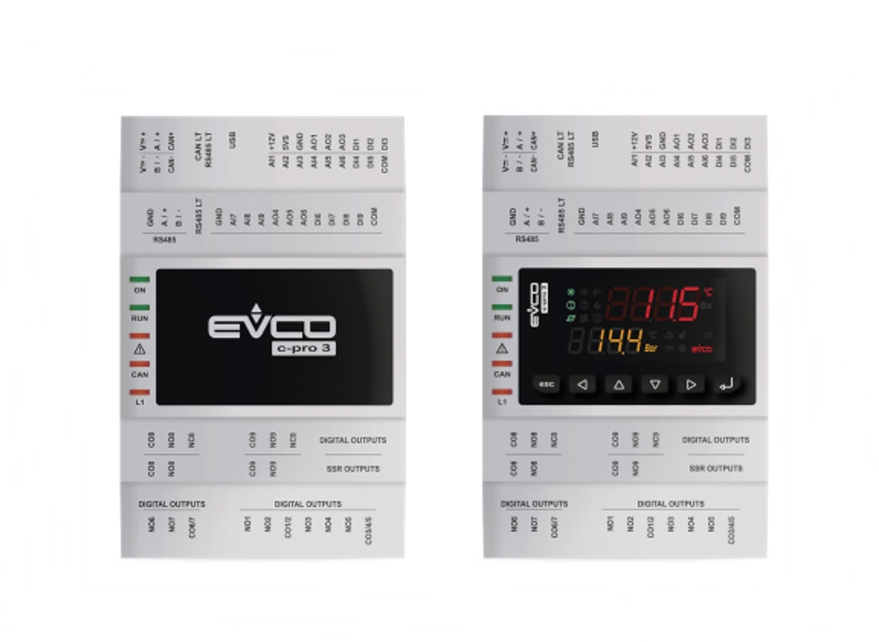 Контроллер EVCO EPU2LR серия c-pro 3 micro/micro+ ПЛК - фото 1 - id-p104672945