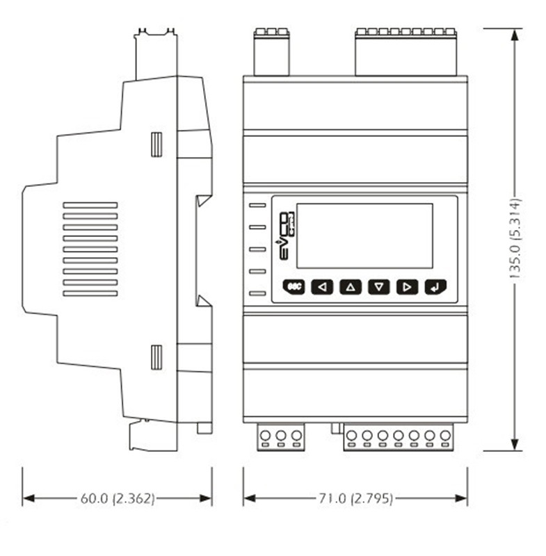 Контроллер EVCO EPU2LR серия c-pro 3 micro/micro+ ПЛК - фото 2 - id-p104672945