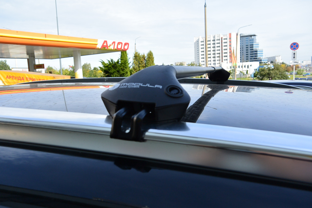 Багажник Modula серебристые для BMW X3 с интегрированными рейлингами - фото 4 - id-p105531139