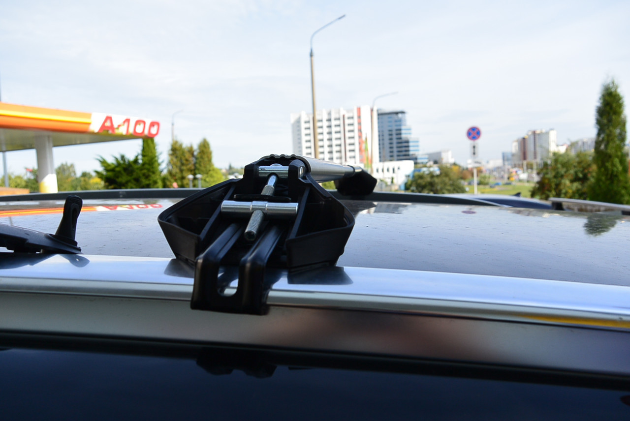 Багажник Modula серебристые для BMW X3 с интегрированными рейлингами - фото 5 - id-p105531139