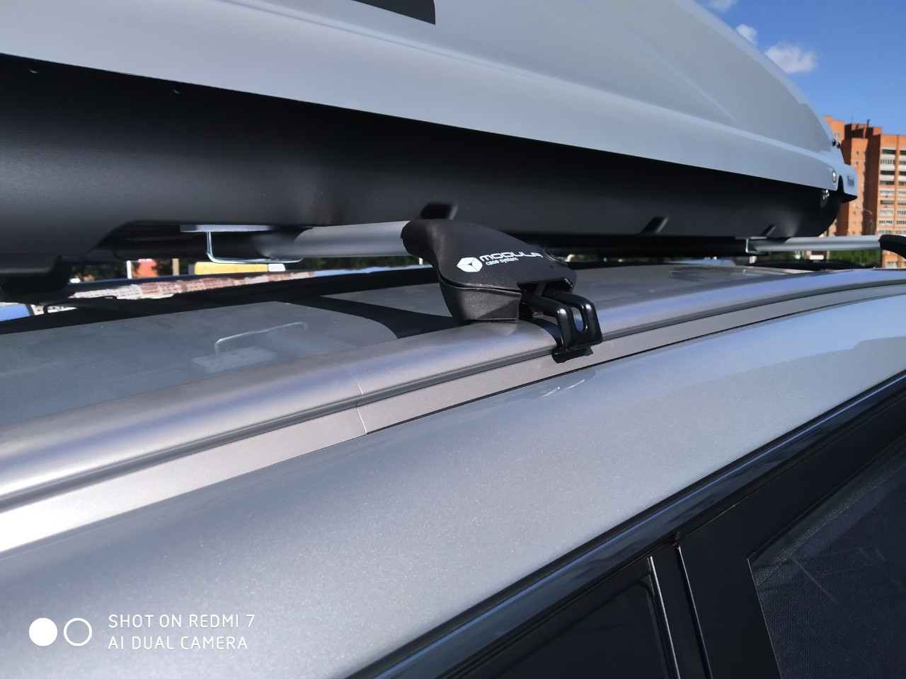 Багажник Modula серебристые для BMW X5 с интегрированными рейлингами - фото 7 - id-p105531142