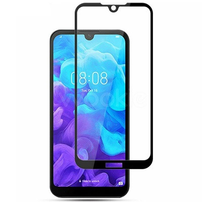 Противоударное защитное стекло Full Glue 0.3mm черное для Huawei Y5 (2019)/ Honor 8S - фото 1 - id-p105531169