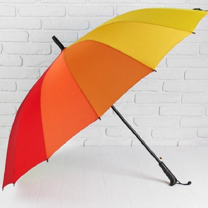 Зонт-трость «Радужный» полуавтомат - фото 1 - id-p105529466