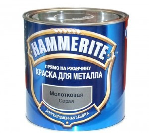 Краска по металлу Hammerite, гладкая 2,5 л.