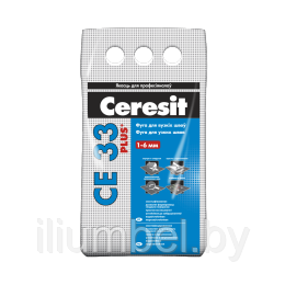 Ceresit CE 33 Plus Фуга для узких швов 2кг 2кг, бежевый 43