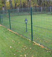 3Д забор. Евроограждение 1730х2500, 3/4 мм, полимерное покрытие, RAL 6005 зеленый