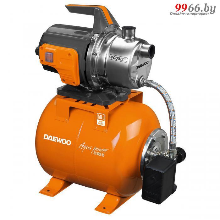 Бытовая насосная станция DAEWOO DAS 4000/50 гидрофор для водоснабжения дома дачи воды 50 литров