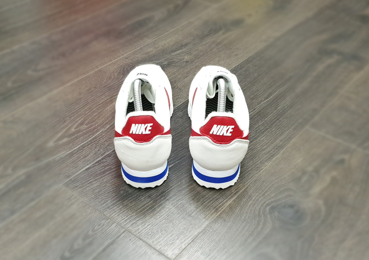 Кроссовки Nike Cortez White Red Blue - фото 2 - id-p12938807