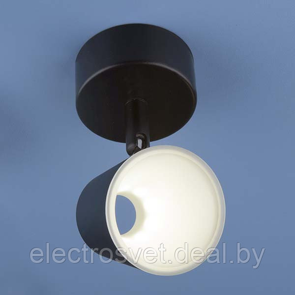 Настенно-потолочный светодиодный светильник DLR025 5W 4200K черный матовый - фото 2 - id-p105559515