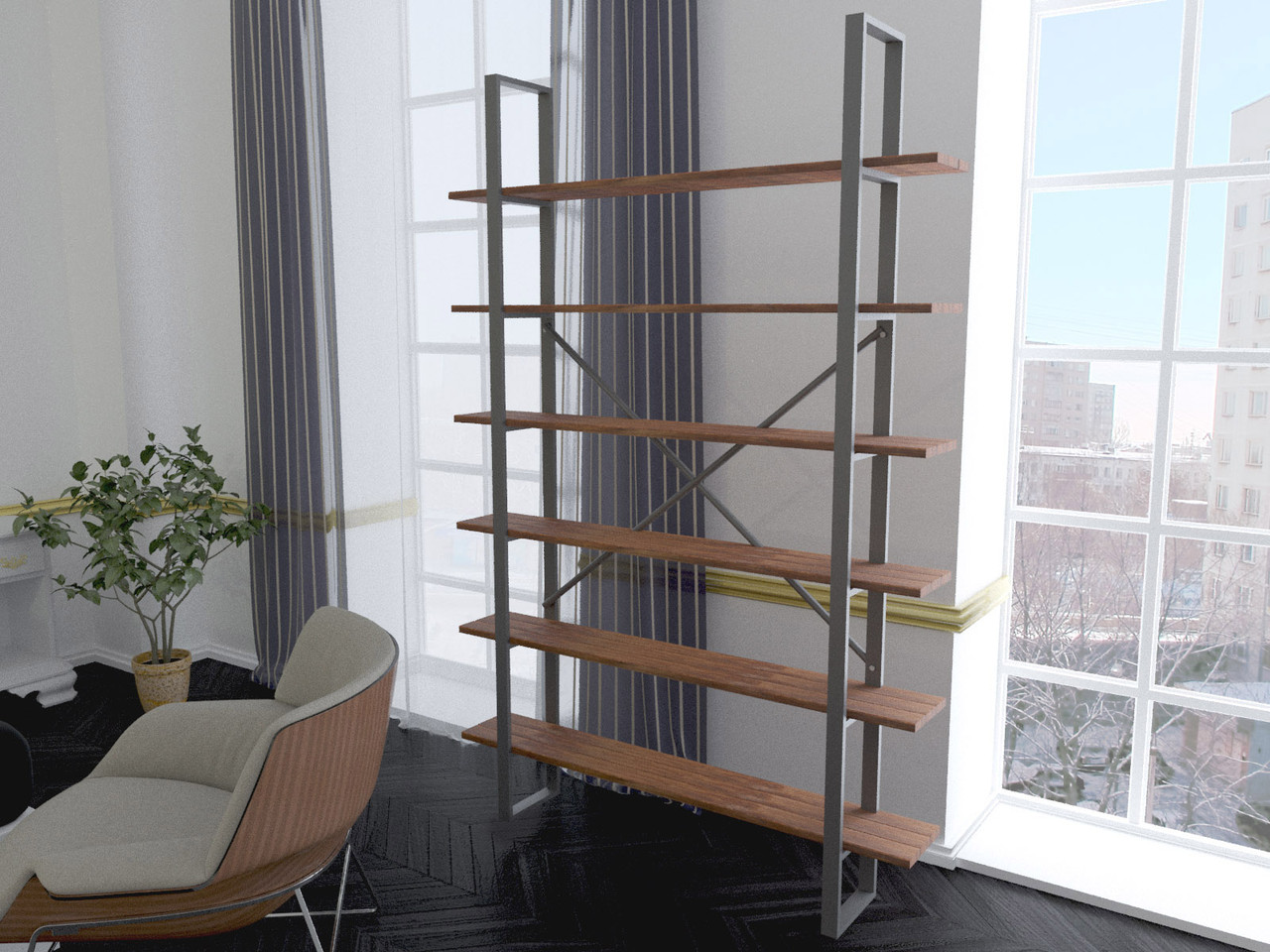 Стеллажи в стиле LOFT