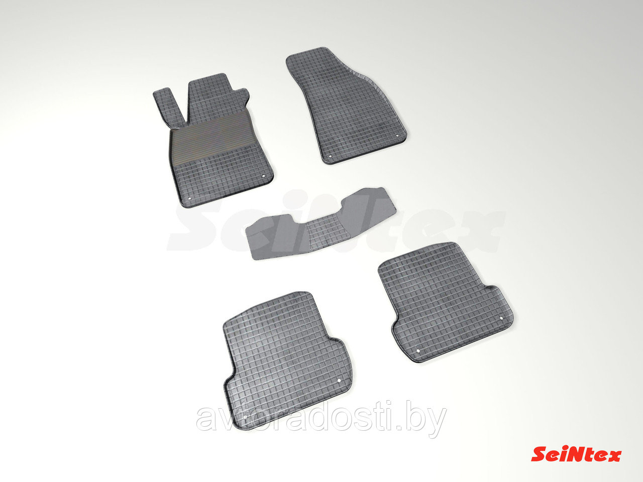 Коврики резиновые для Audi A4 B6/B7 (2000-2007) / Ауди А4Б6 / Ауди А4 Б7 [87886] (SeiNtex)