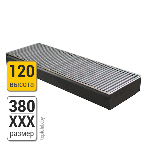 Конвектор внутрипольный KZTO Бриз 380-120