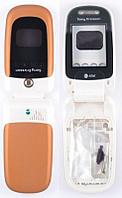 Корпус для Sony Ericsson Z310 белый+ оранжевый совместимый