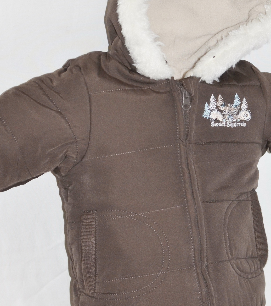 Куртка демисезонная на флисовой подкладке на 4-6 мес рост 58 см - фото 2 - id-p105616563