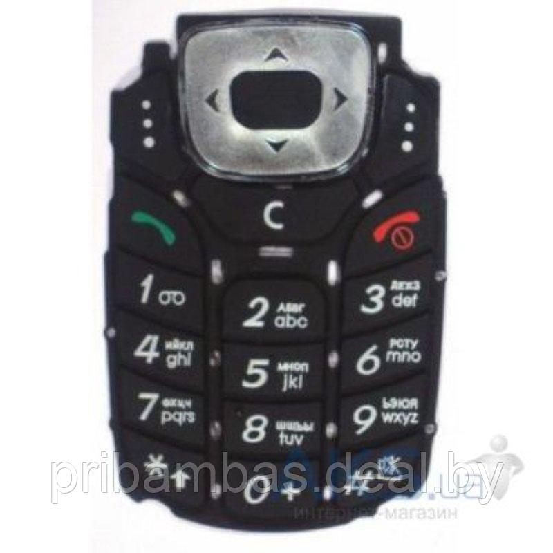 Клавиатура (кнопки) для Samsung X660 черный совместимый - фото 1 - id-p251551