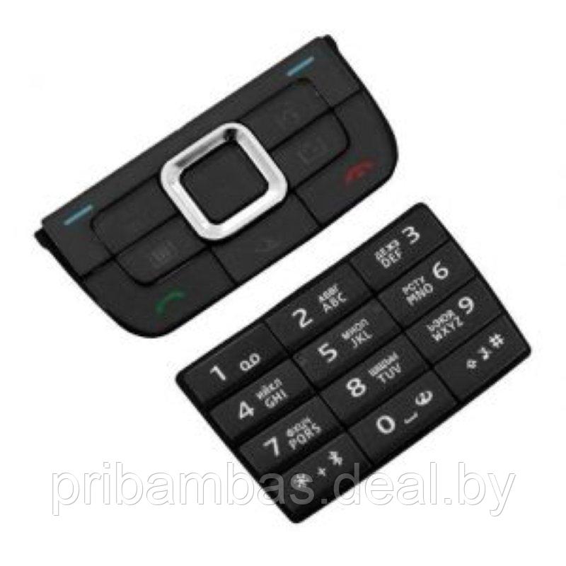Клавиатура (кнопки) для Nokia E66 черный совместимый - фото 1 - id-p251731