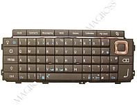 Клавиатура (кнопки) для Nokia E90 коричневый совместимый