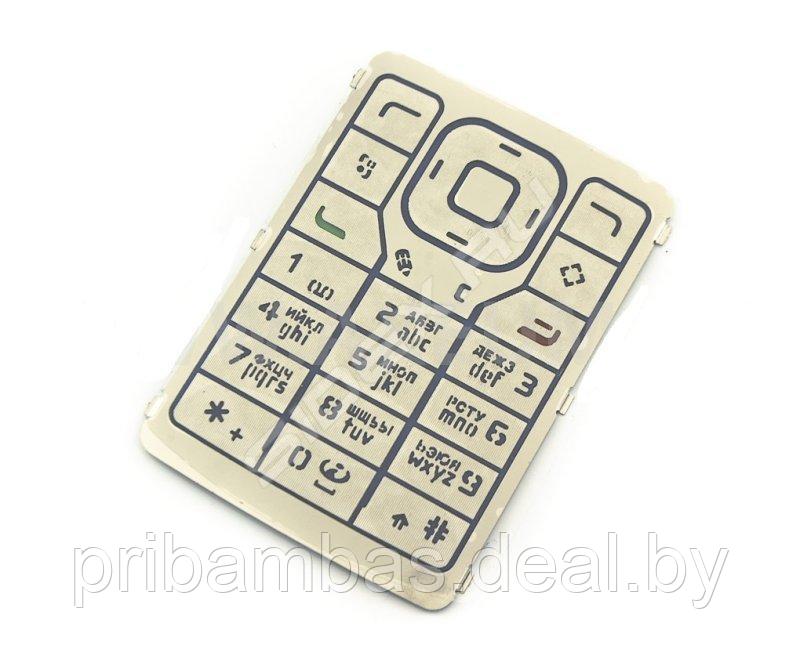 Клавиатура (кнопки) для Nokia N76 серебристо-синяя