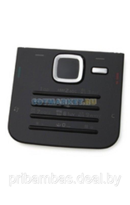 Клавиатура (кнопки) для Nokia N78 со стеклом черный совместимый - фото 1 - id-p251747