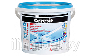 Ceresit CE 40 aquastatic фуга для швов эластичная водостойкая 5 кг, серебряно-серая (04), фото 2