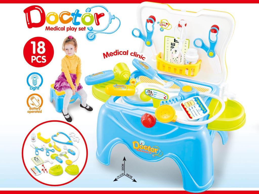 Детский набор для игры Доктор 660-42А (18 предметов) - фото 1 - id-p55504323