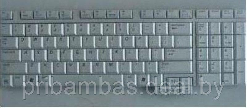 Клавиатура для ноутбука Samsung M70 RU серебристая