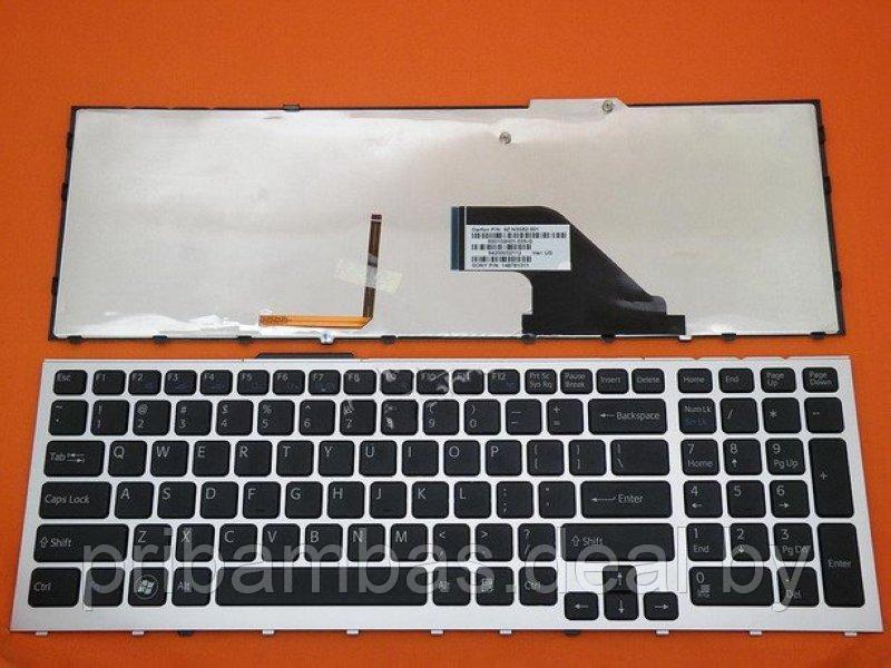 Клавиатура для ноутбука Sony VPC-F11, VPC-F13E, VPC-F13Z, VPC-F13S, VPC-F13R, VPC-F11M1EH RU серебри