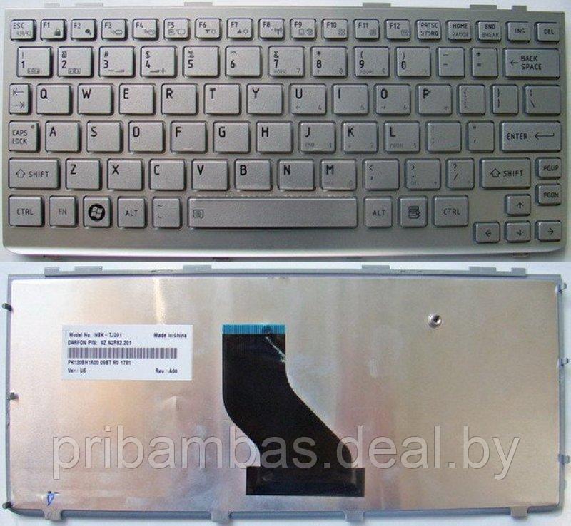 Клавиатура для ноутбука Toshiba NB305 Series US, серебристая