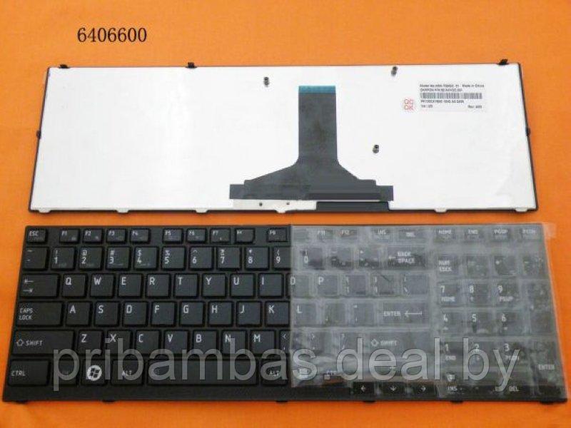 Клавиатура для ноутбука Toshiba Satellite A660, A665, Qosmio X770, X775 US чёрная - фото 1 - id-p192404