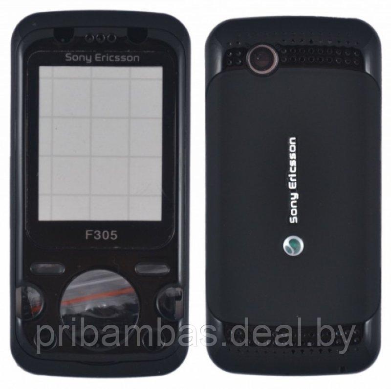 Корпус для Sony Ericsson F305 черный - фото 1 - id-p496207