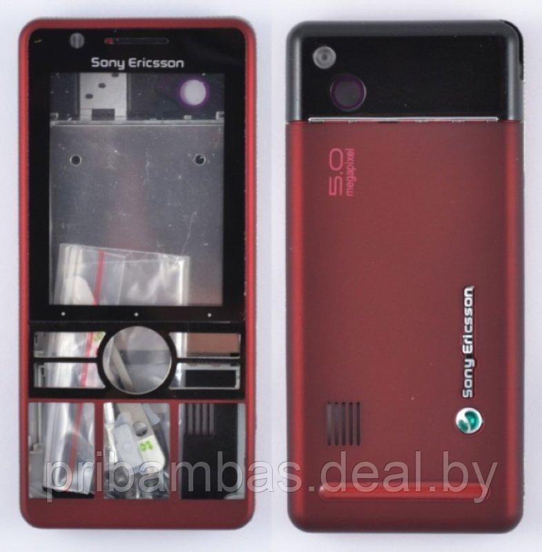 Корпус для Sony Ericsson G900 бордовый совместимый - фото 1 - id-p496211