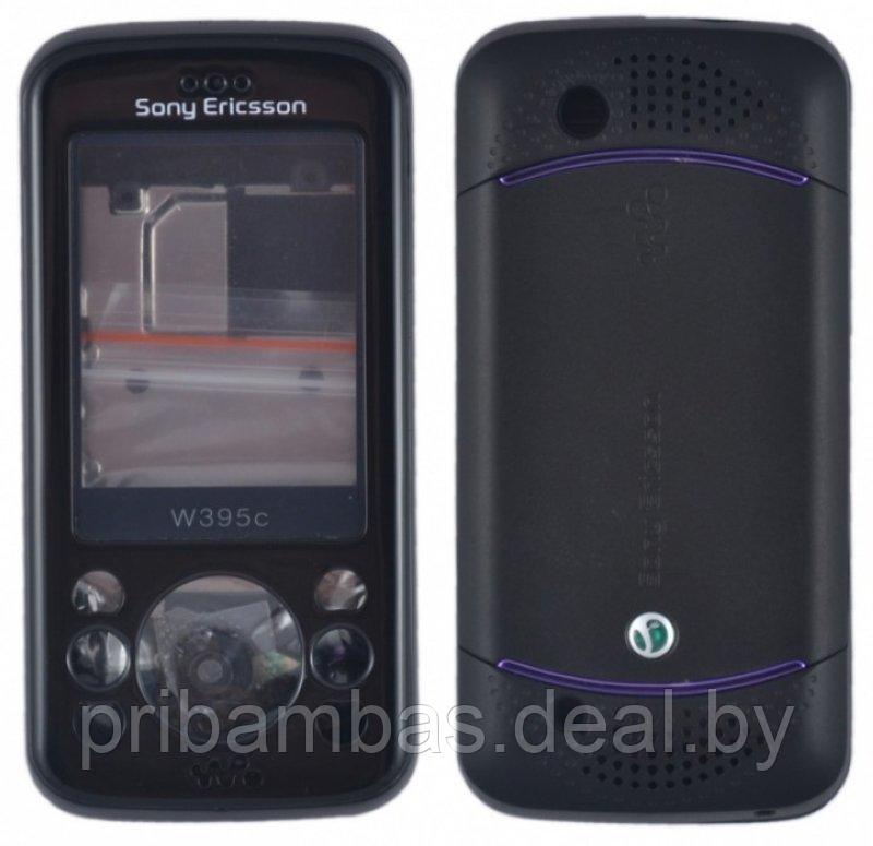 Корпус для Sony Ericsson W395 черный + фиолетовый