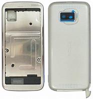 Корпус для Nokia 5530 белый + синий совместимый