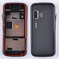 Корпус для Nokia 5730 черный + красный совместимый