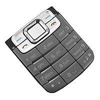 Клавиатура (кнопки) для Nokia 3109 Classic серый + серебристый совместимый