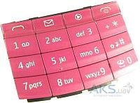 Клавиатура (кнопки) для Nokia X3-02 розовый совместимый