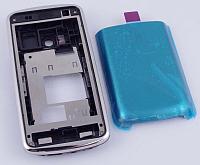 Корпус для Nokia C6-01 серебристый совместимый