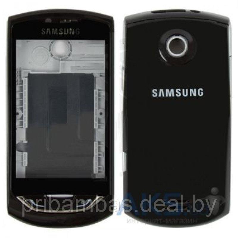 Корпус для Samsung S5620 Monte черный + оранжевый совместимый