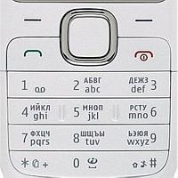 Клавиатура (кнопки) для Nokia C2-00 белый совместимый