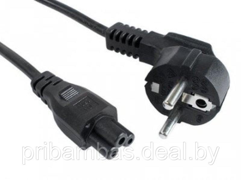 Сетевой шнур (кабель питания) 3-х контактный (IEC C5, 213350-009, 213350-409, чебурашка, микки маус) - фото 1 - id-p1347508