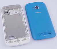 Корпус для Nokia Lumia 710 белый + синий совместимый