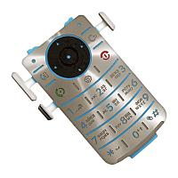 Клавиатура (кнопки) для Motorola K3 золотисто-серебристая совместимый