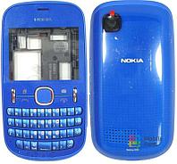 Корпус для Nokia Asha 200 синий совместимый